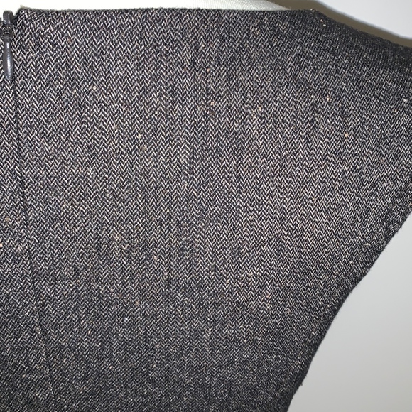 Ann Taylor Virgin Wool Cap Sleeve Dress Suiting Lined Size 0 Brown - Picture 6 of 11